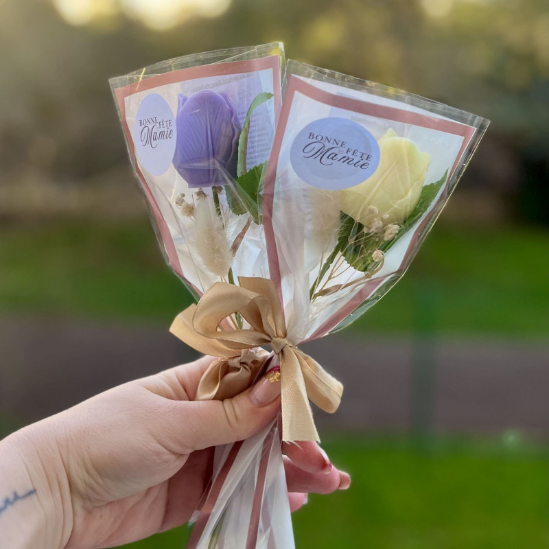 Tulipes éternelles parfumées en cire de colza – Cadeau Fête des Grands-Mères