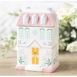 Brûleur Maison Rose Céramique | Fondants & Huiles Essentielles