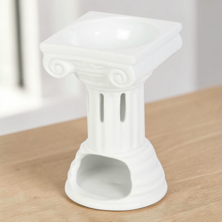Brûleur Colonne Romaine en Céramique | Diffuseur Fondant