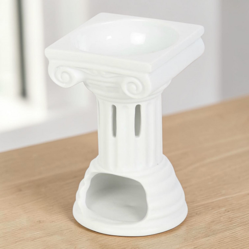 Brûleur Colonne Romaine en Céramique | Diffuseur Fondant