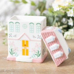 Brûleur Maison Rose Céramique | Fondants & Huiles Essentielles