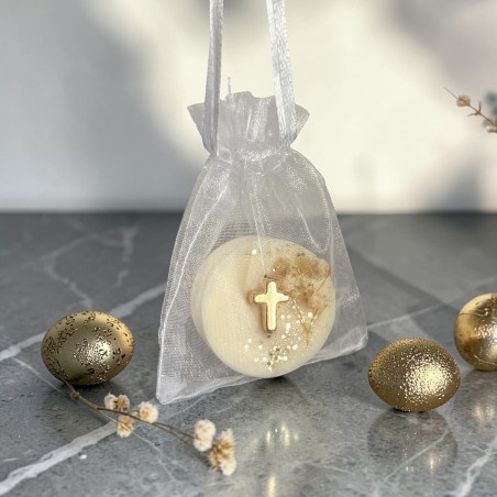 Suspension parfumée armoire Hibiscus – Cire végétale | Décoration et cadeau de Pâques