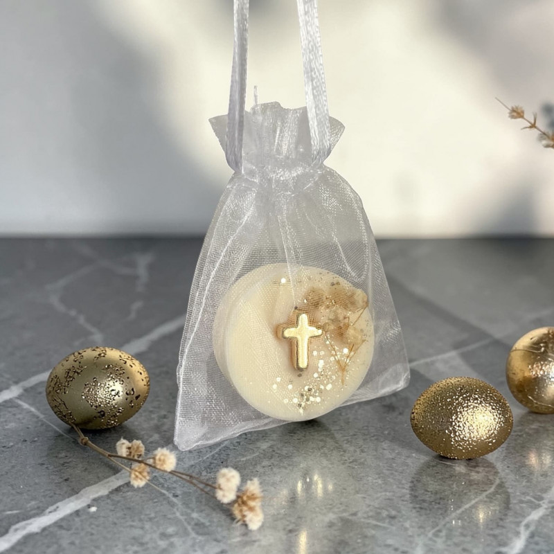 Suspension parfumée armoire Hibiscus – Cire végétale | Décoration et cadeau de Pâques