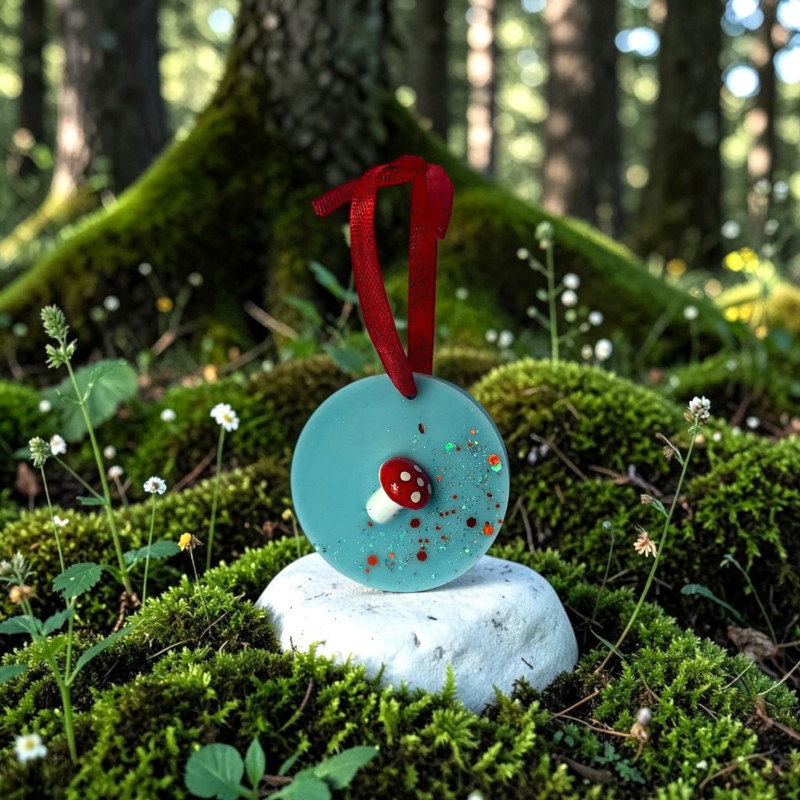 Suspension parfumée Bonbon Bleu – parfum armoire gourmand en cire végétale longue durée