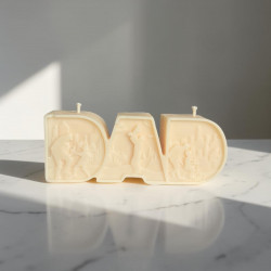 Bougie DAD Décorative Personnalisable Fête des Pères | Cadeau Papa 115g