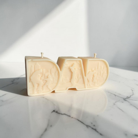 Bougie DAD Décorative Personnalisable Fête des Pères | Cadeau Papa 115g