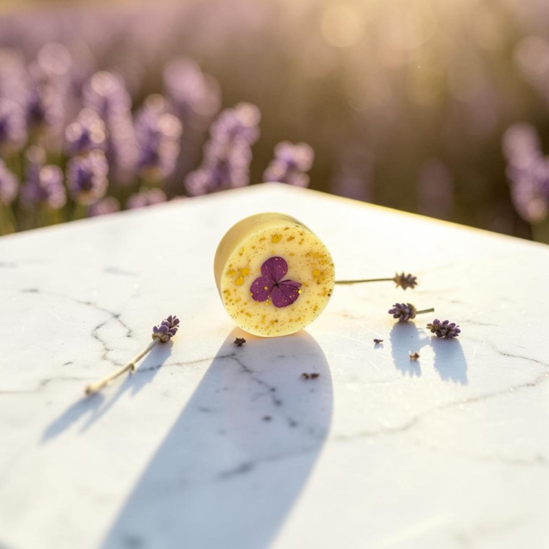 Fondant senteur Jardin de Provence en cire végétale artisanale - Senteurs d'Aulia