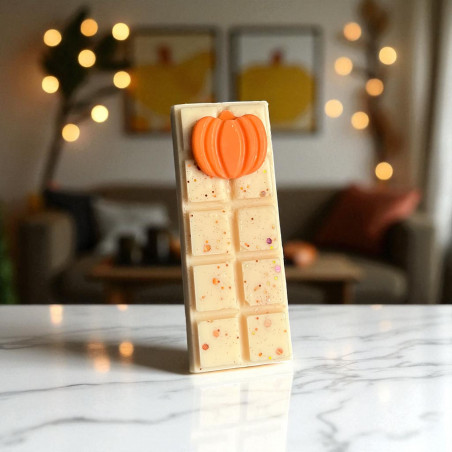 Tablette parfumée en cire de colza – Citrouille & Vanille – 50h de diffusion