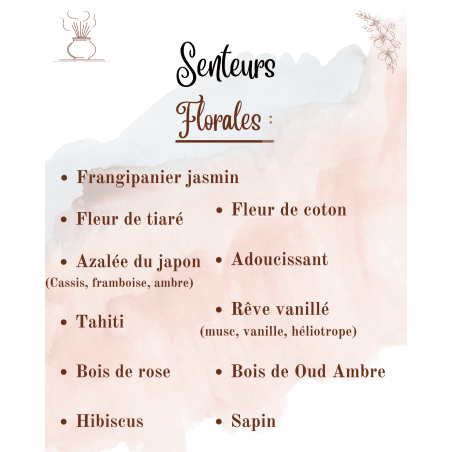 Tablettes Parfumées – À casser pour Brûleur : parfum et forme au choix