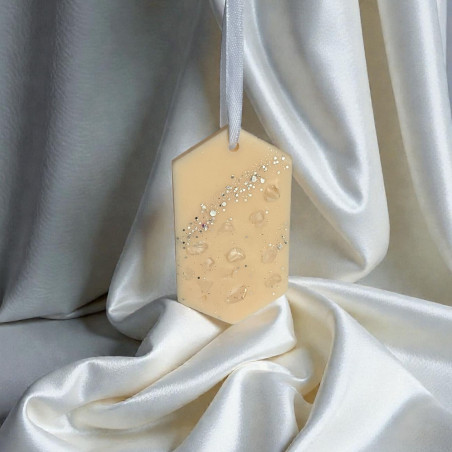 Suspension parfumée Nerolys pour armoire avec cristal de roche – Fleur d’Oranger & Iris | Parfum linge naturel longue durée