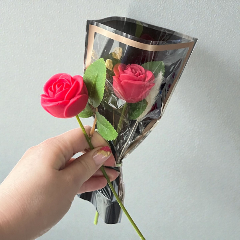 Rose éternelle parfumée – Fondant décoratif en cire de soja | Parfum de Grasse